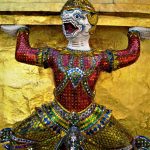 monkey guard buddha temple